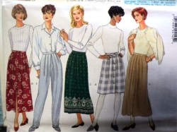 4641 BUTTERICK A-SKIRTS 3 LENGTHS, TAPER PANTS EZ PATTERN 8-12, 14-18,20-24